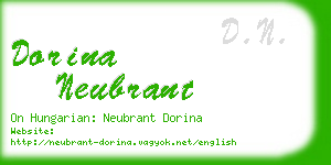 dorina neubrant business card